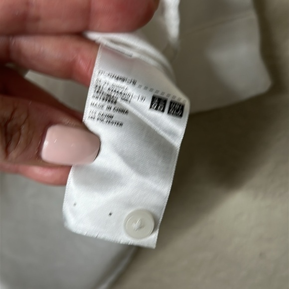 Uniqlo Minimalist Popover 3/4 Sleeve Top White Size Large Preppy Classic Capsule - Picture 5 of 7